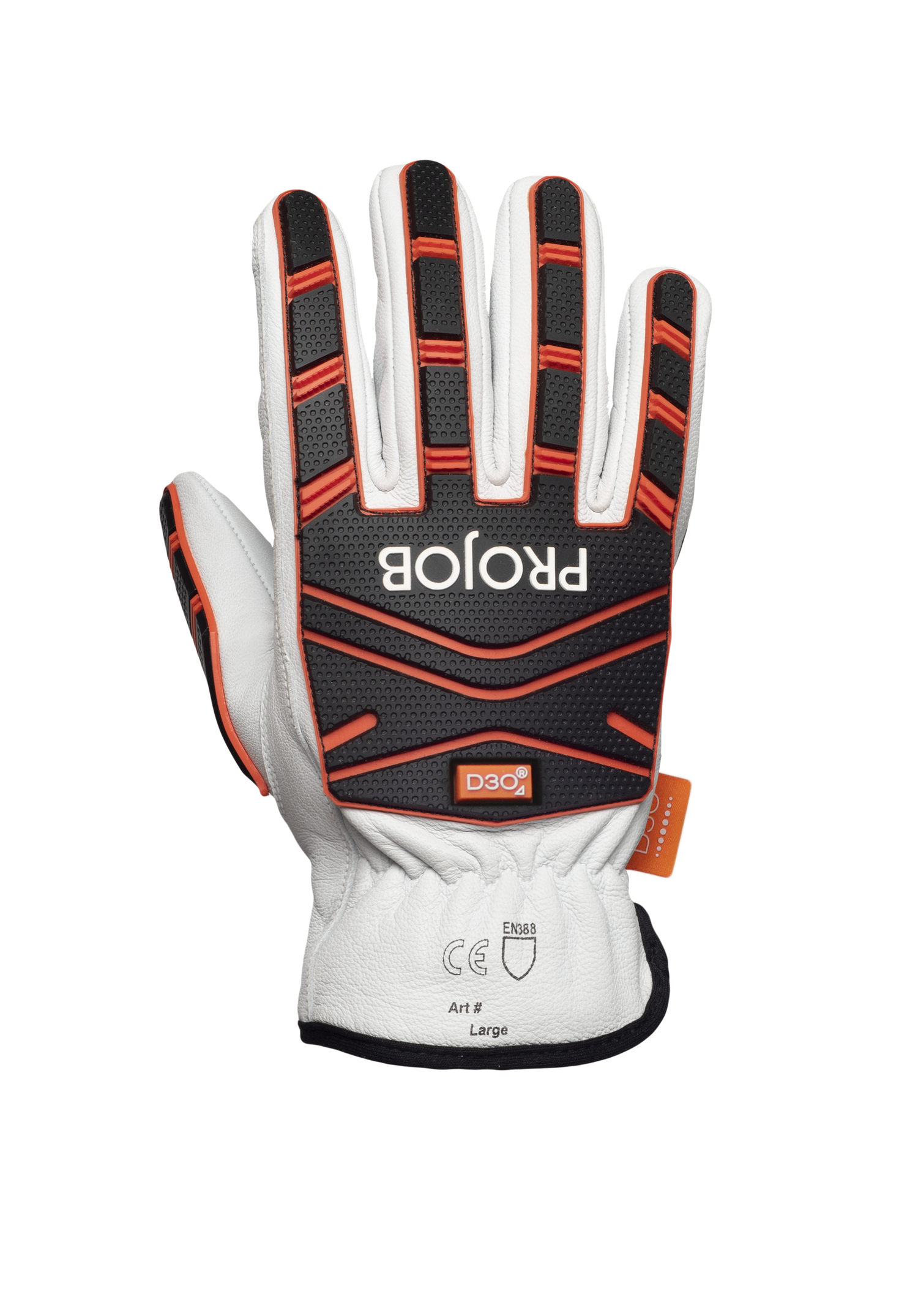 LINED DRIVER D30 IMPACT GLOVE BLACK/ORANGE/WHITE S-Auclair Sports-Auclair Sports