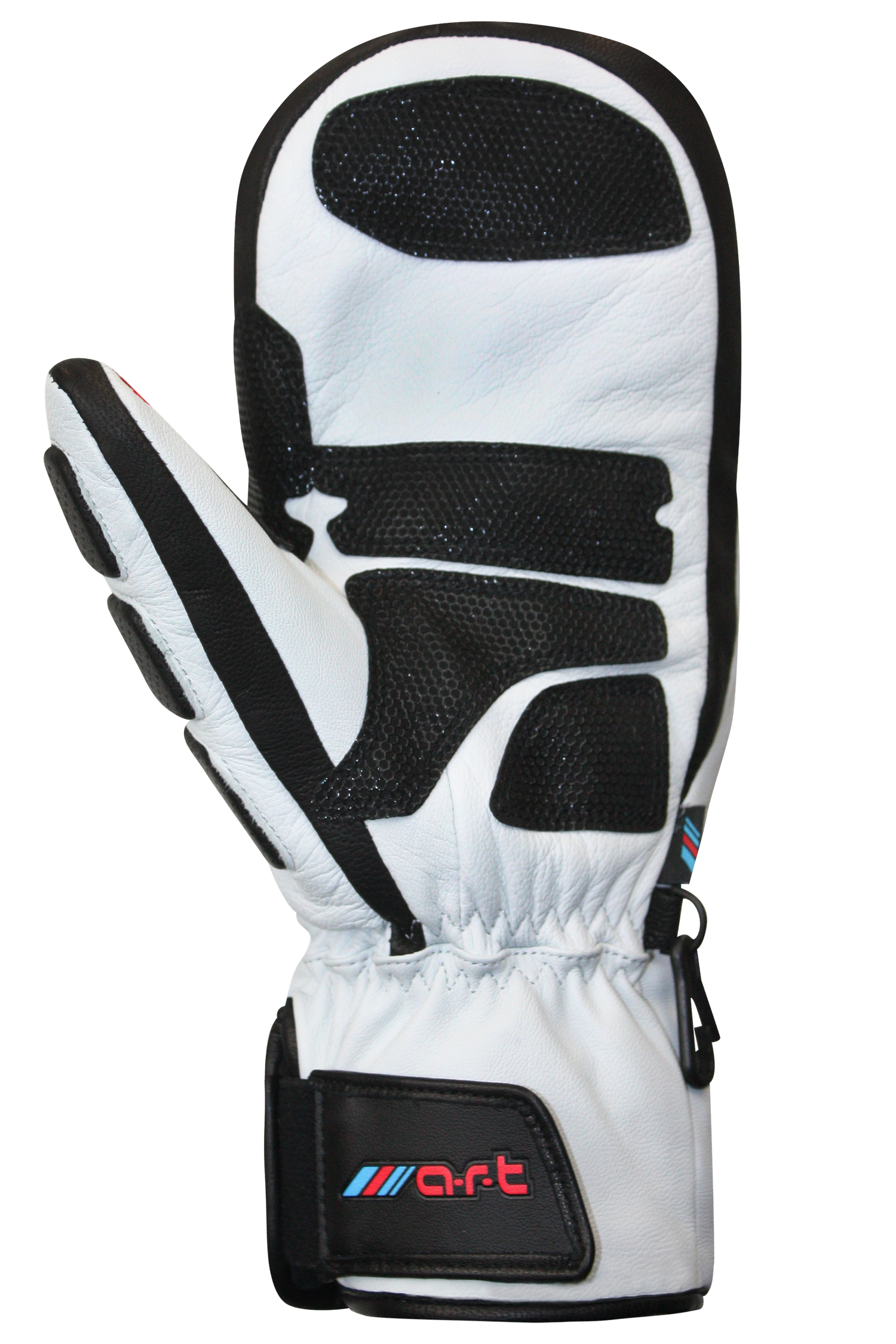 Race Force Fingermitts - Adult, White/Black