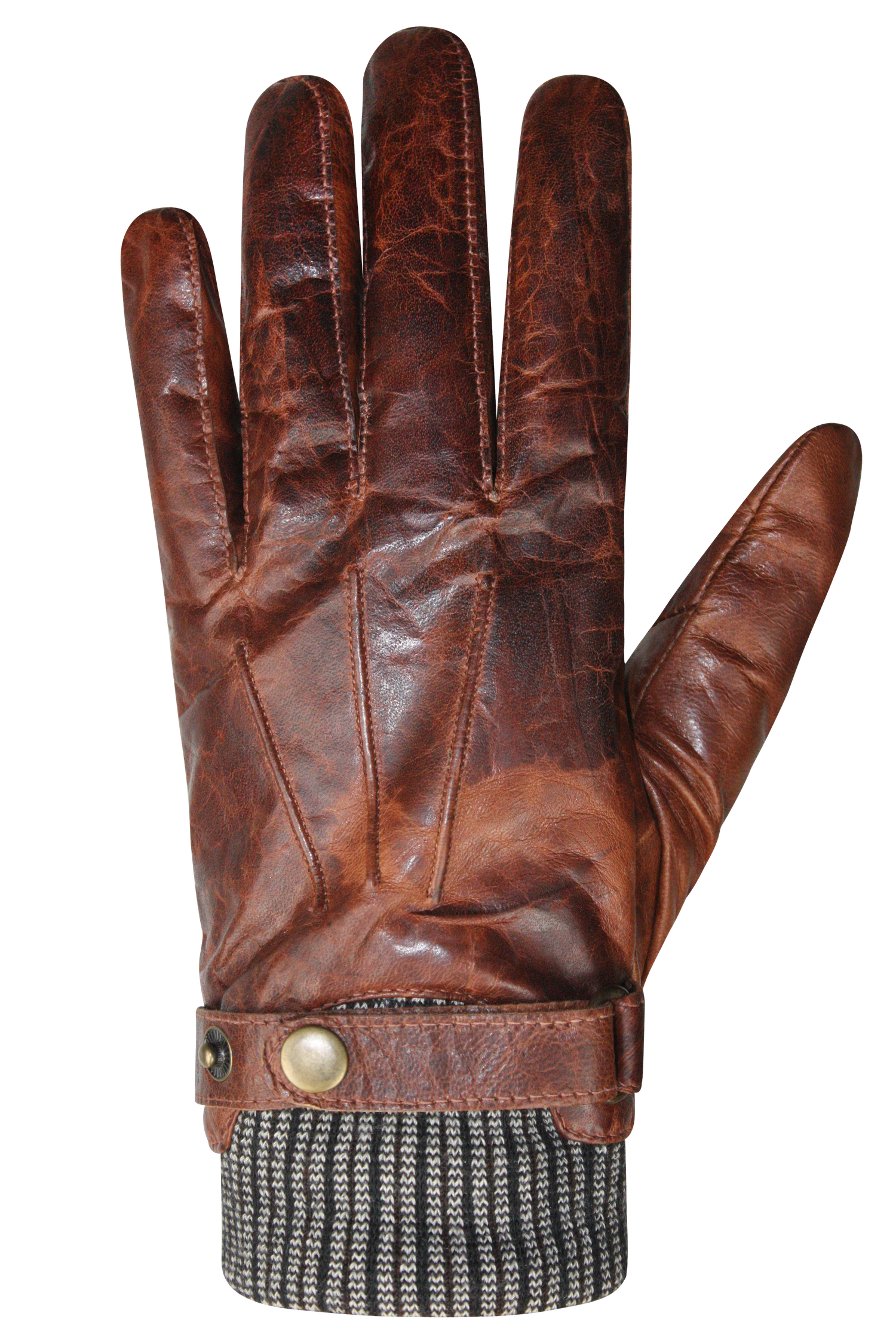 Mens cognac leather gloves deals