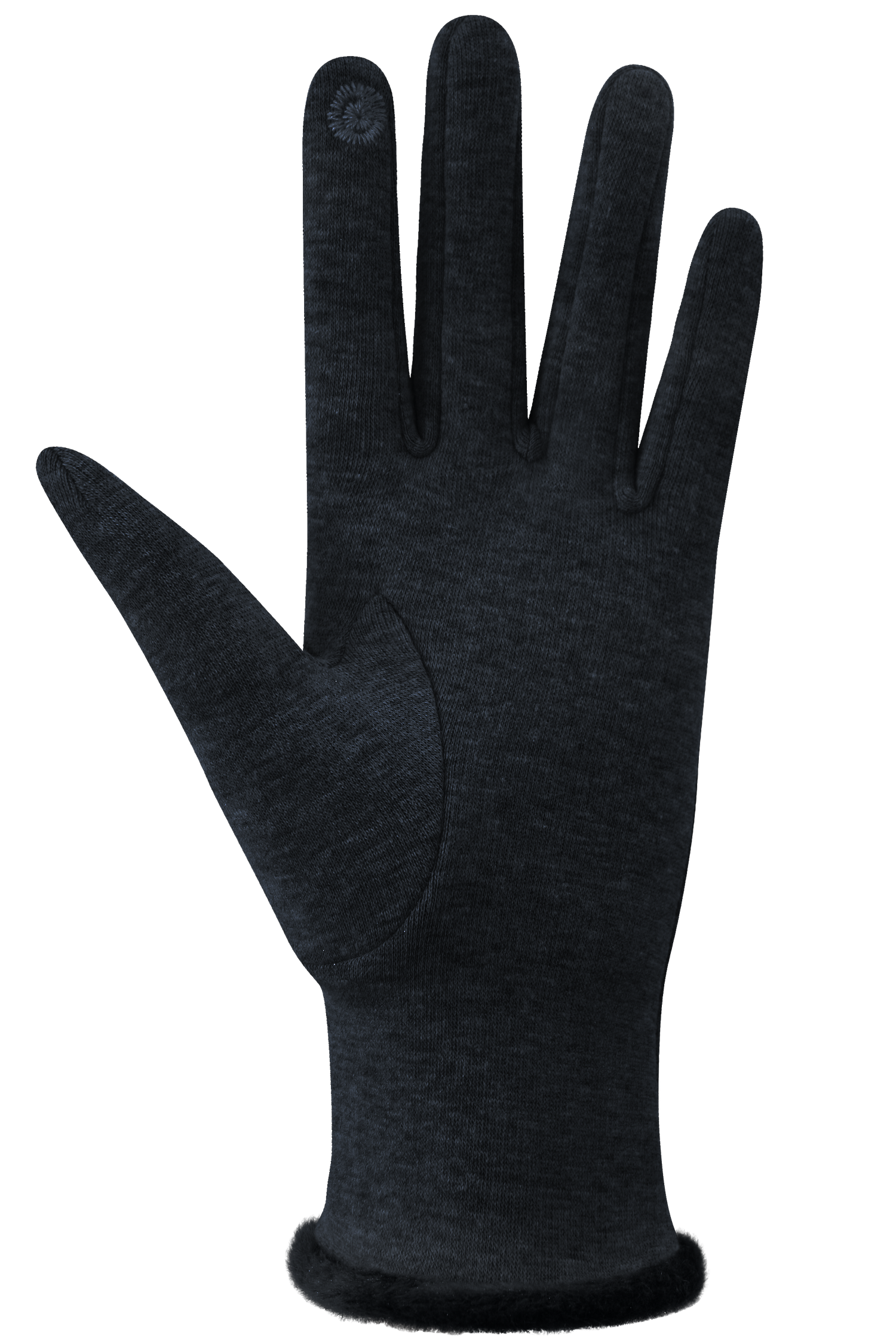 Pom Pom Gloves - Women, Black