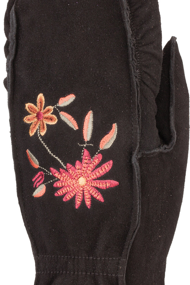 Embroidered Suede Mitt - Women-Glove-Auclair-Auclair Sports