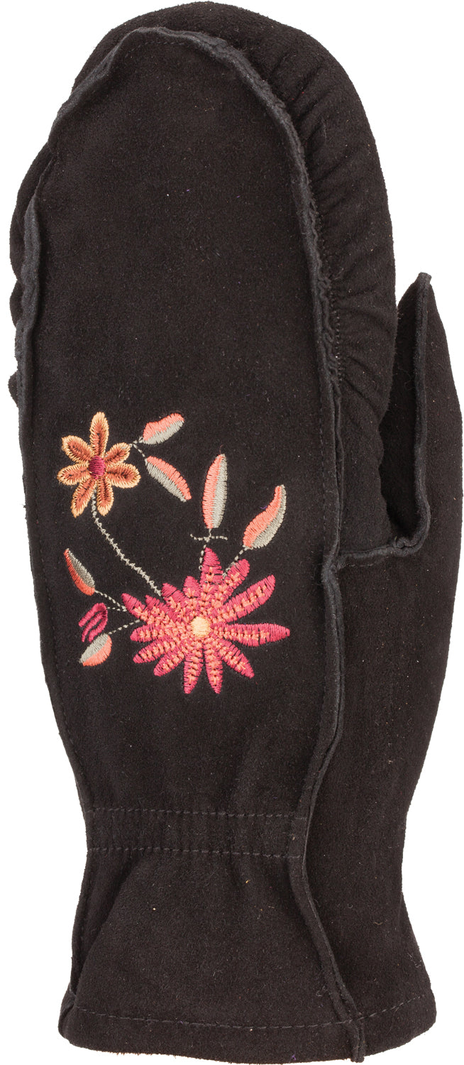 Embroidered Suede Mitt - Women-Glove-Auclair-Auclair Sports