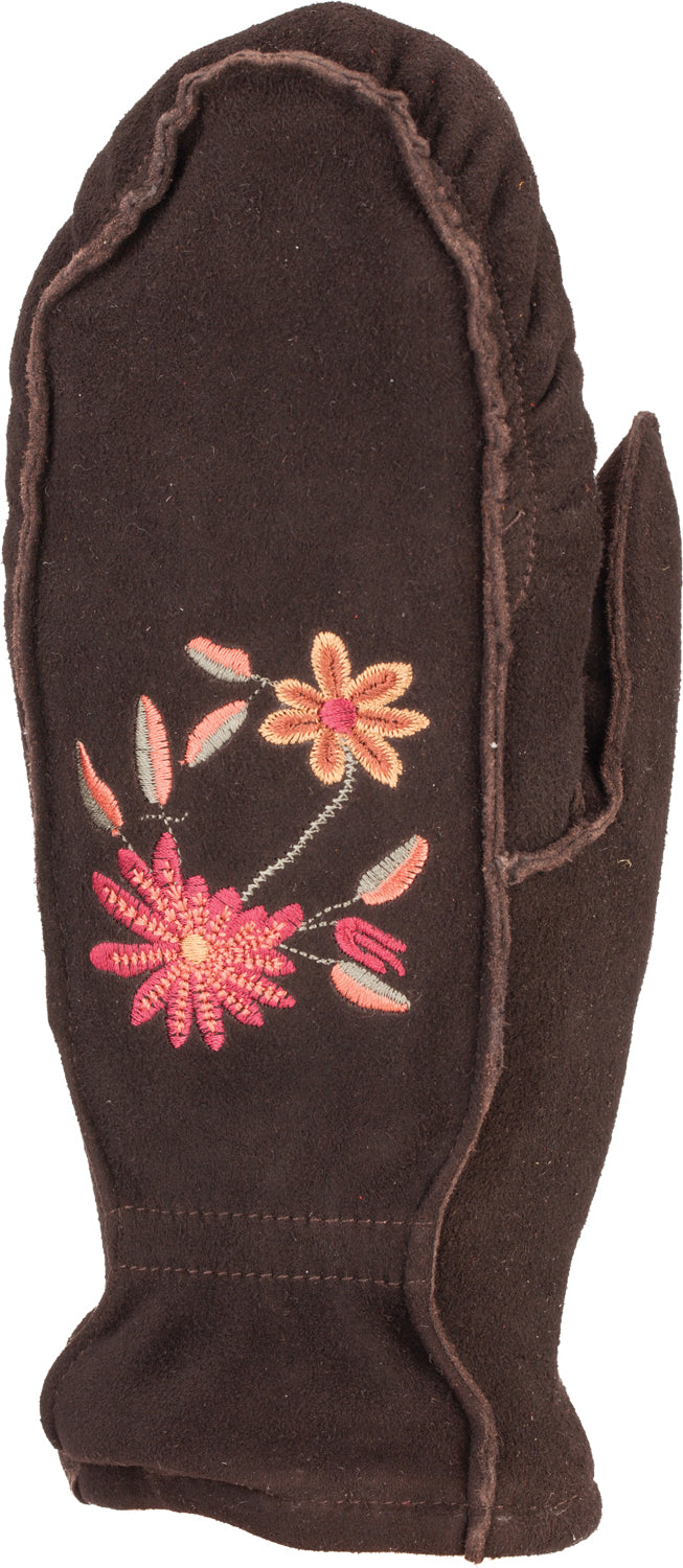 Embroidered Suede Mitt - Women-Glove-Auclair-Auclair Sports