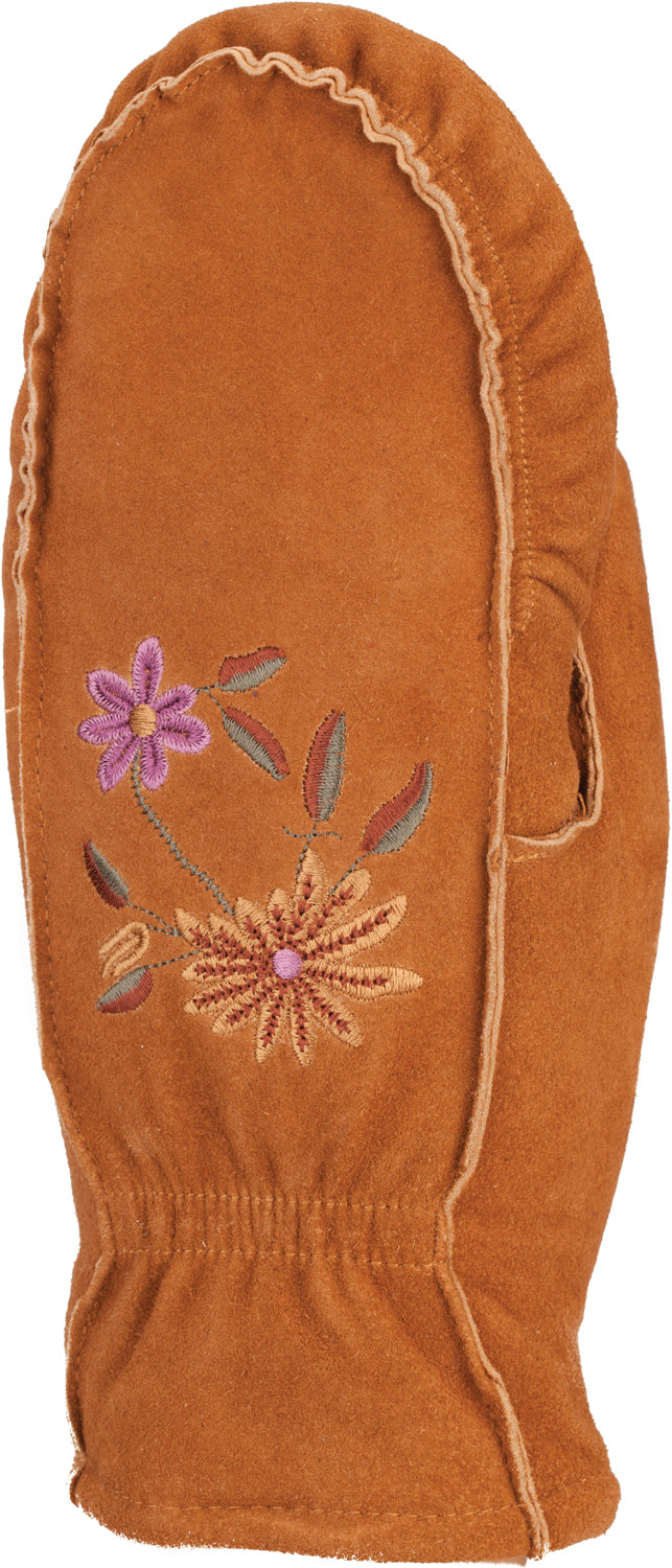 Embroidered Suede Mitt - Women-Glove-Auclair-Auclair Sports