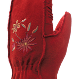 Embroidered Suede Mitt - Women-Glove-Auclair-Auclair Sports