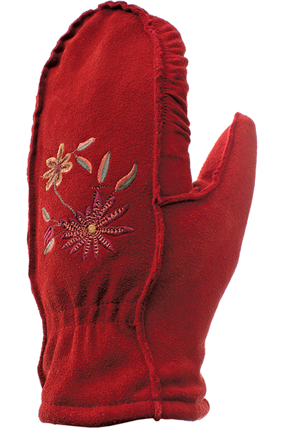 Embroidered Suede Mitt - Women-Glove-Auclair-Auclair Sports