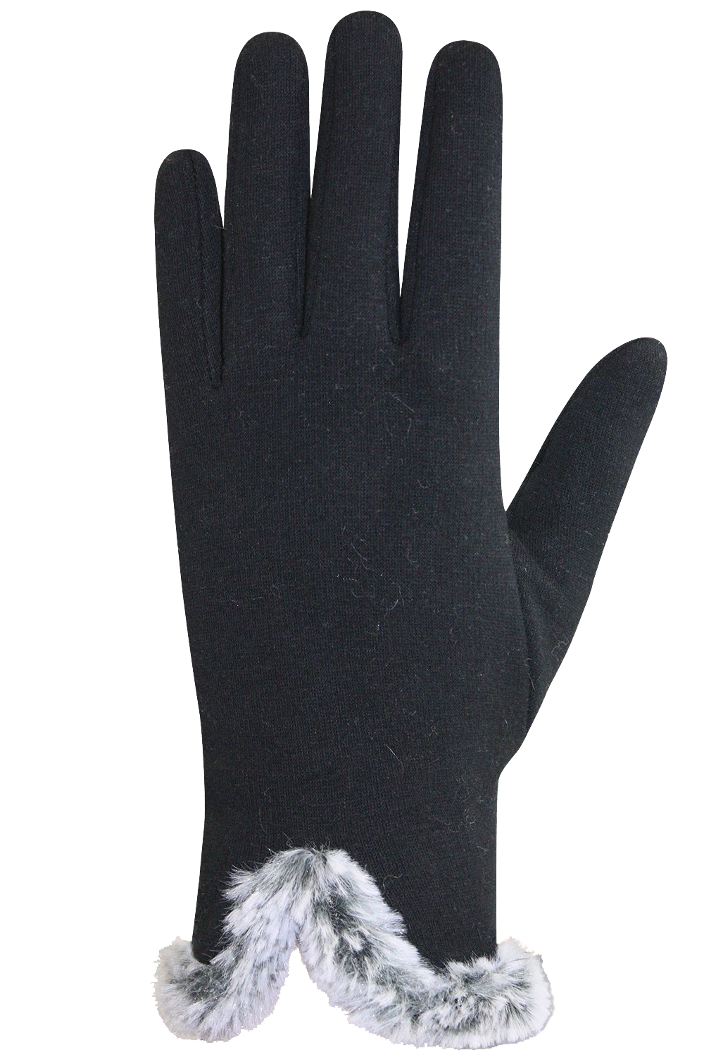 Fuzzy Cuff Fleece Gloves - Women-Glove-Auclair-6.5-BLACK-Auclair Sports