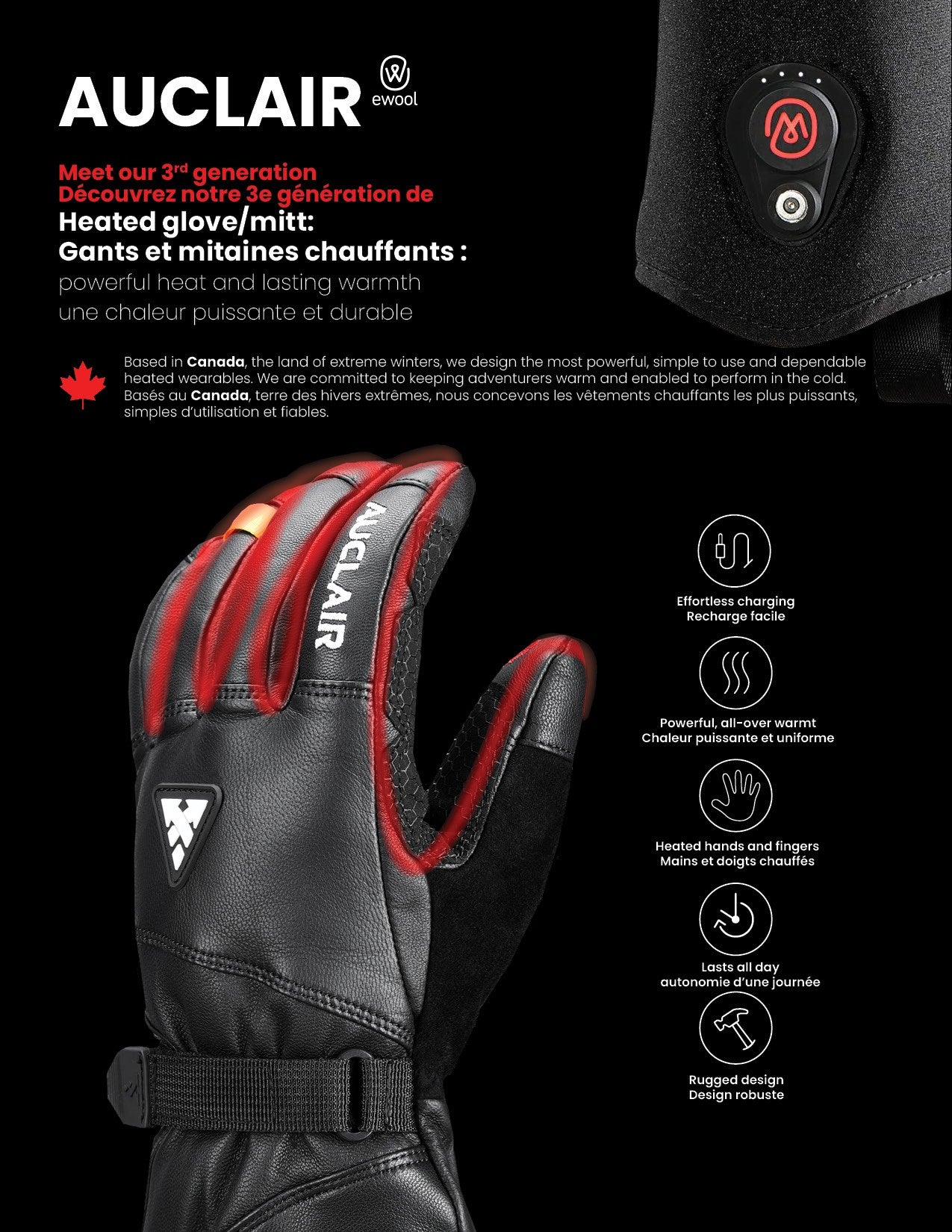 Heated Liners - Adult-Glove-Auclair-Auclair Sports