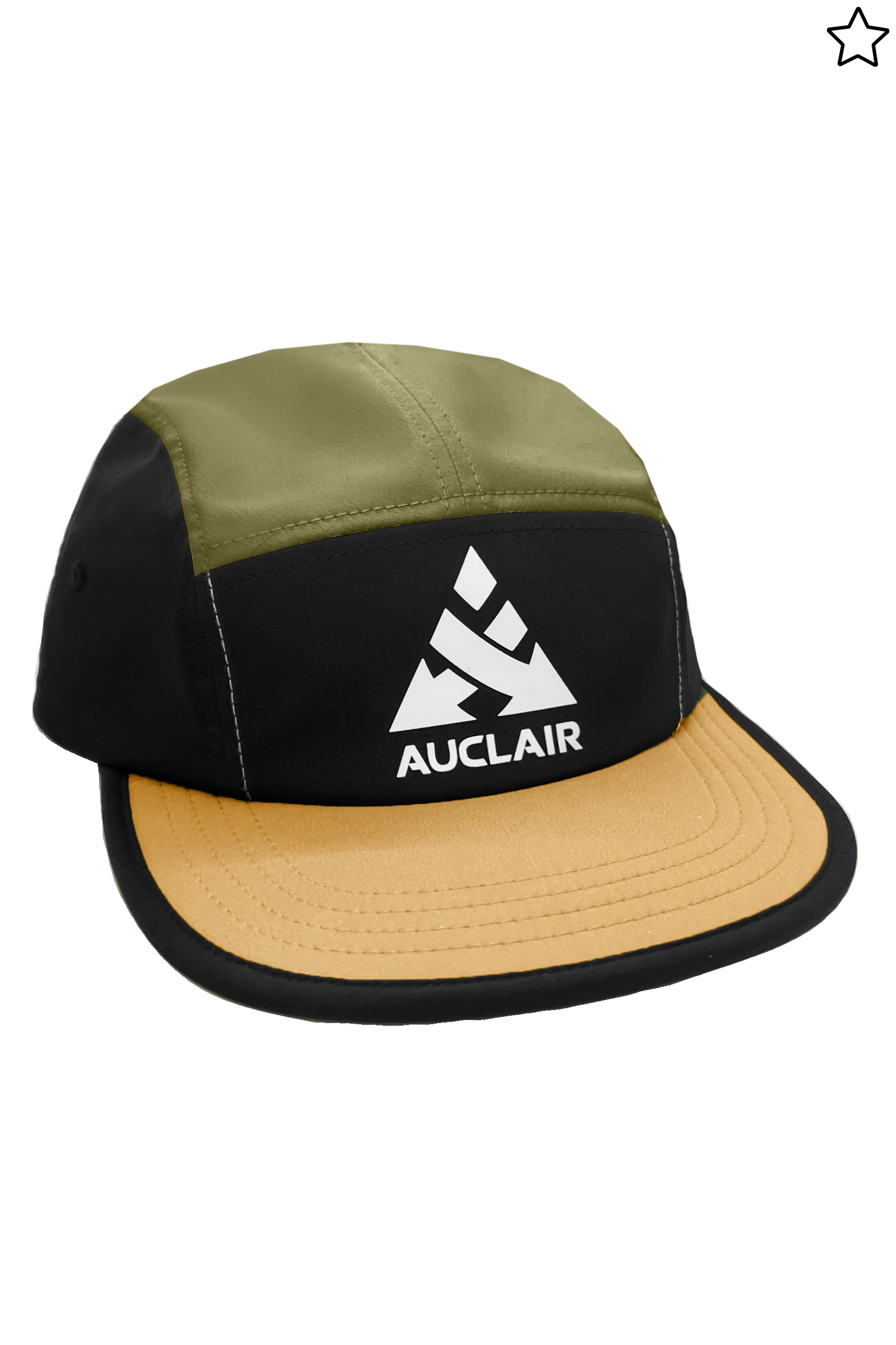 Auclair 5 Panel Cap - Men-Auclair Sports-ONE-KHAKI-Auclair Sports