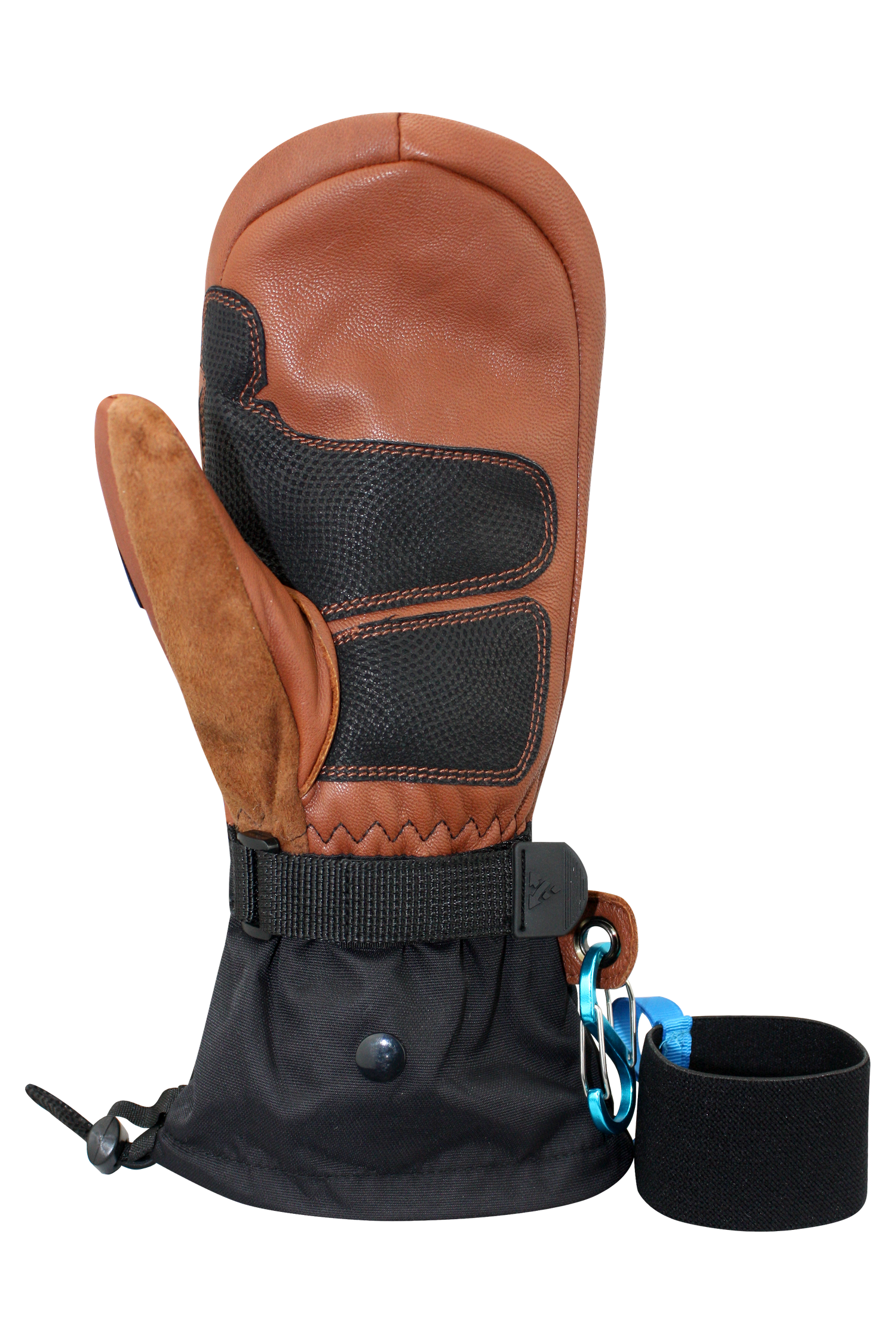 Alpha Beta Mitt - Men, Black/Cognac