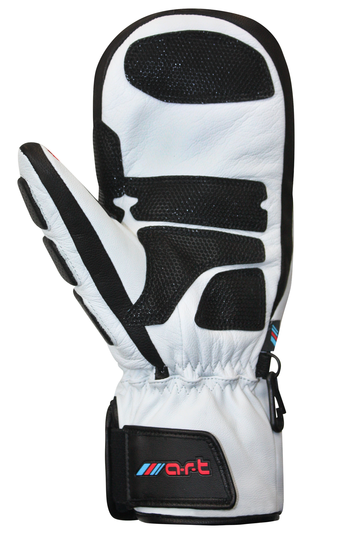 Race Shield Fingermitts - Junior, White/Black