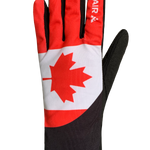 Maple Leaf Race Gloves - Men, Black/Red/White