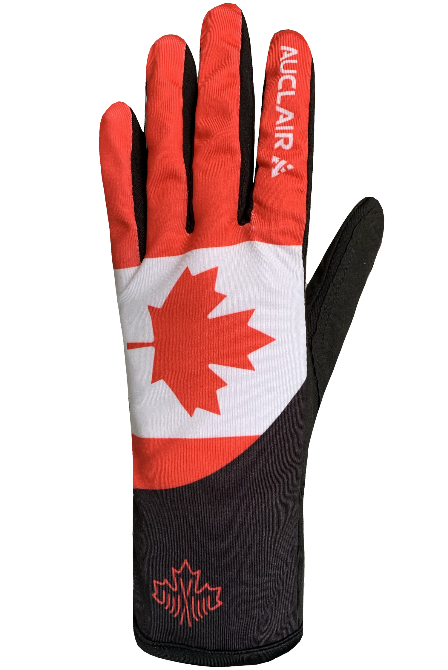 Maple Leaf Race Gloves - Women, Red/White/Black