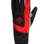 Cross Country Training Gloves - Men, Black/Red/White