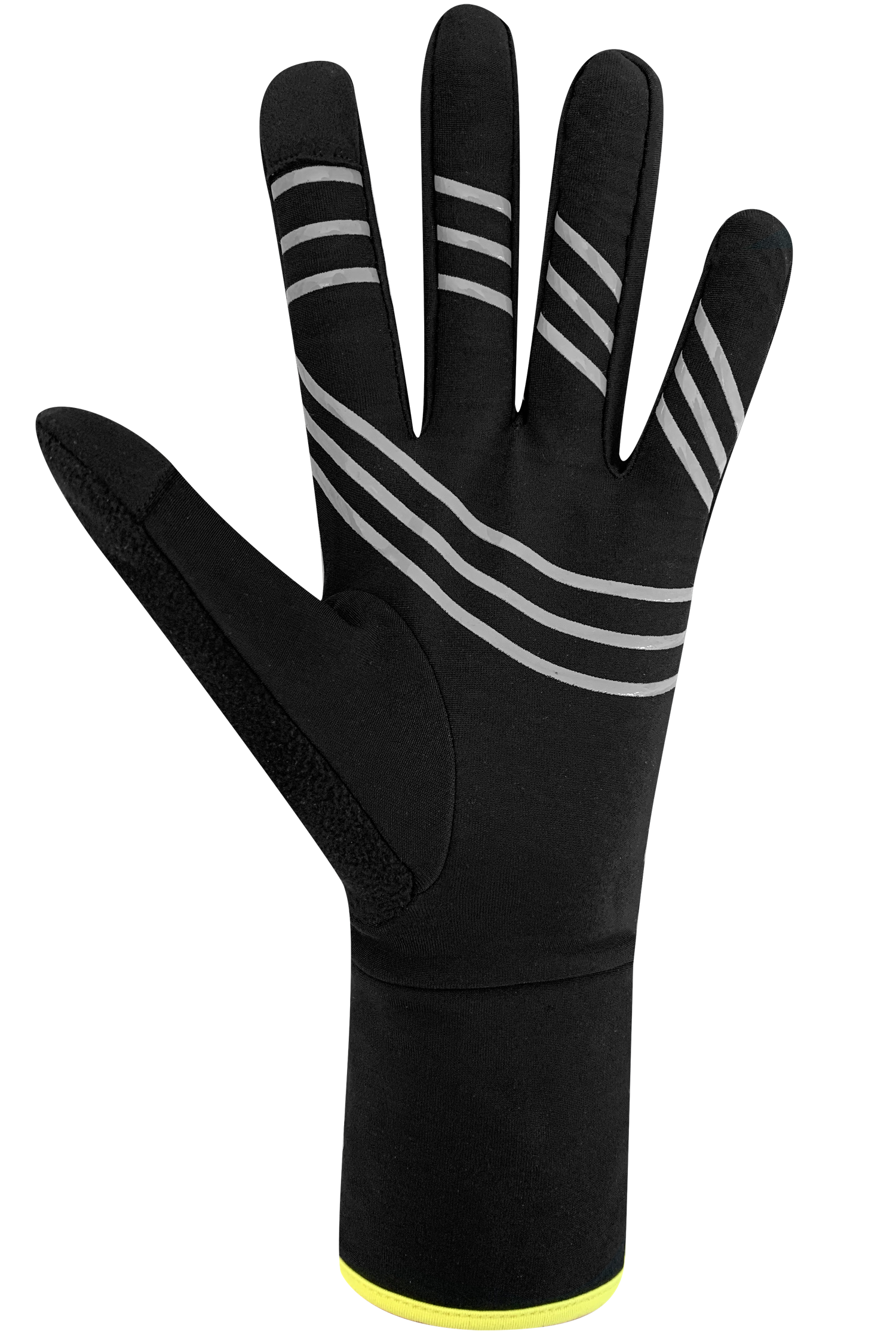 VO2 Max Running Gloves - Adult, Black/Reflective