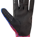High Roller 2 Gloves - Adult, Black/Blue/Red