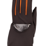 Run For Cover Running Gloves - Men, Black/Orange