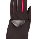 Run For Cover Running Gloves - Women, Black/Fuschia