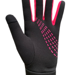 Run For Cover Running Gloves - Women, Black/Fuschia
