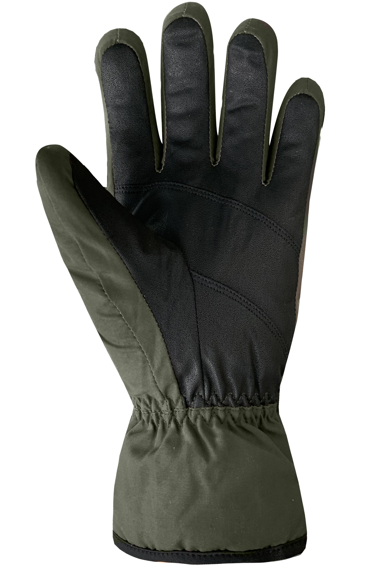 Retro Gloves - Women, Olive/Black