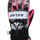 Camo Flash Gloves - Junior. Pink/Camo
