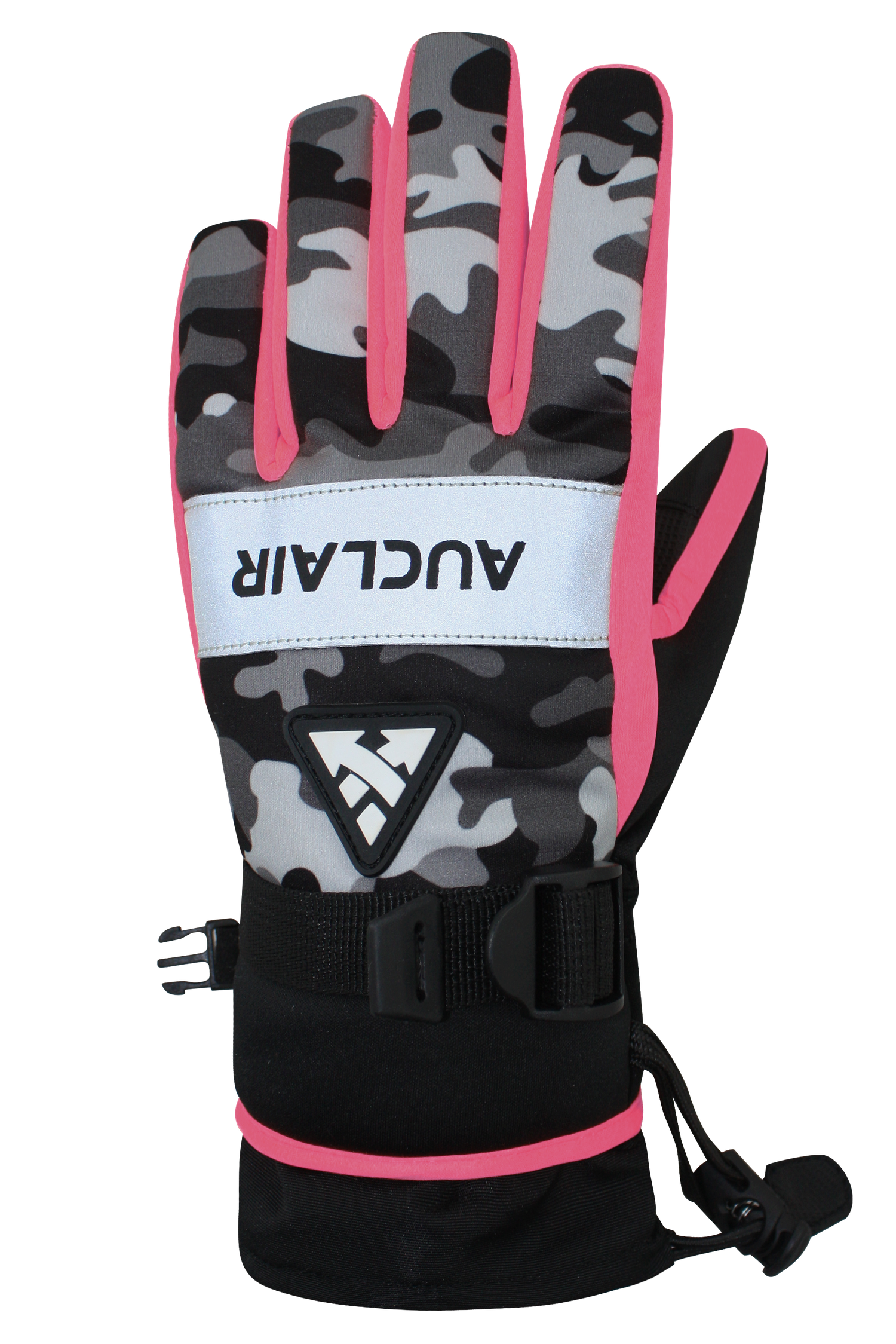 Camo Flash Gloves - Junior. Pink/Camo