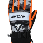 Camo Flash Gloves - Junior, Orange/Camo