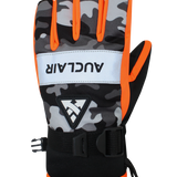 Camo Flash Gloves - Junior, Orange/Camo