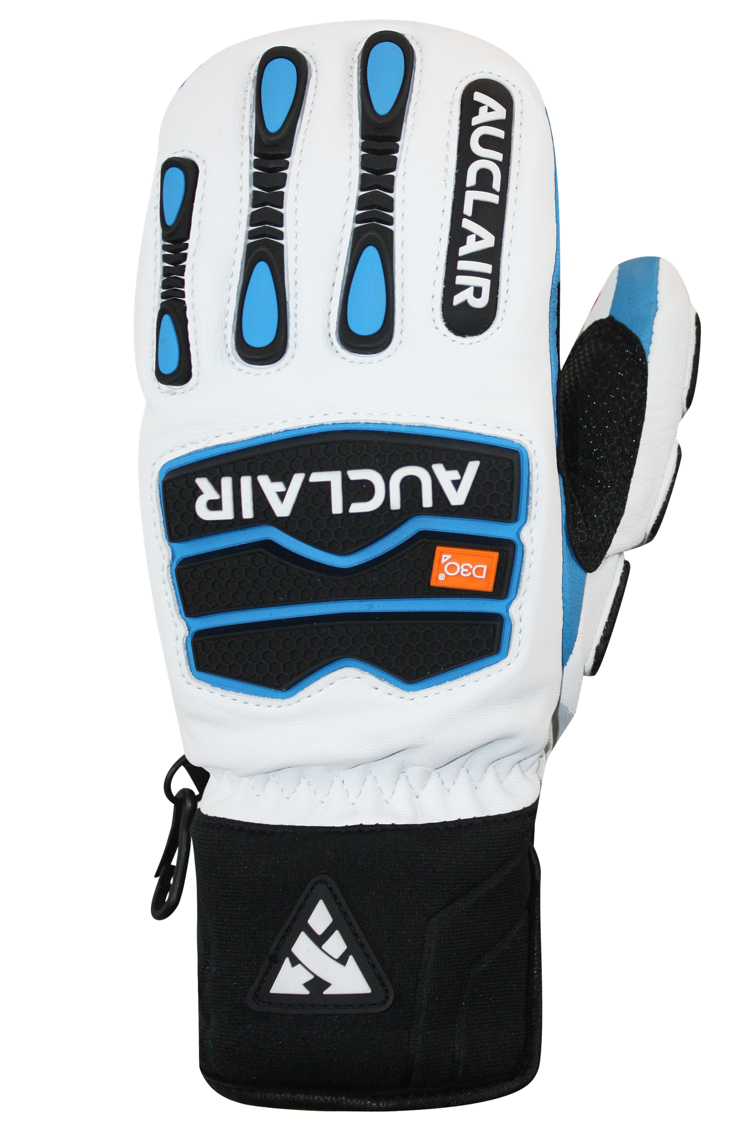 Race Fusion Fingermitts - Adult, White/Blue