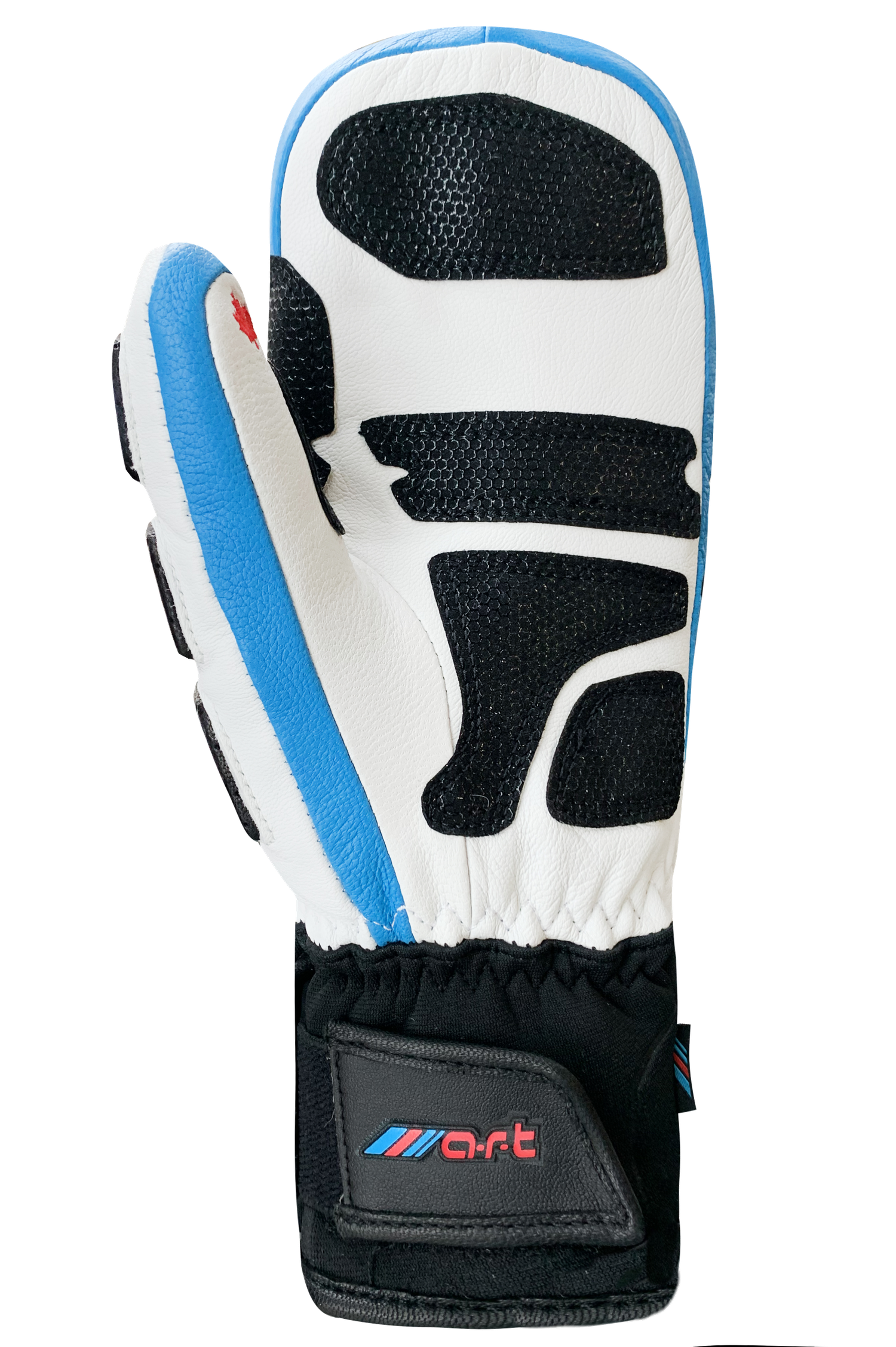 Race Fusion Fingermitts - Adult, White/Blue