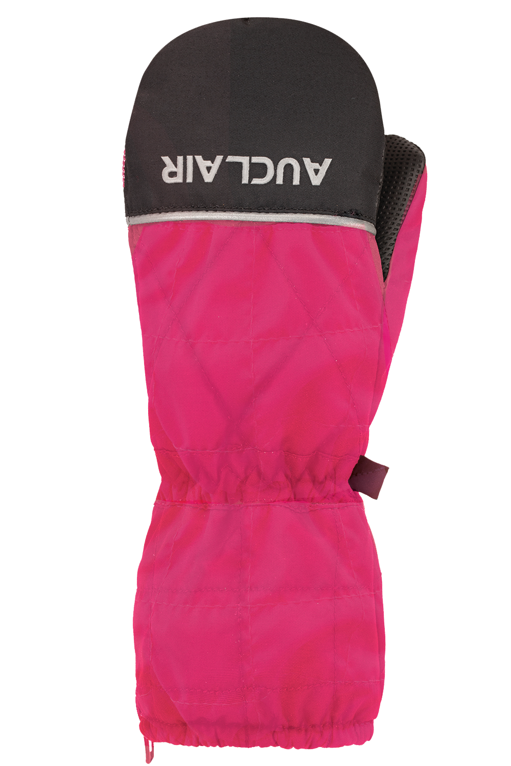Quilted Mitts - Tots, Fuchsia/Black