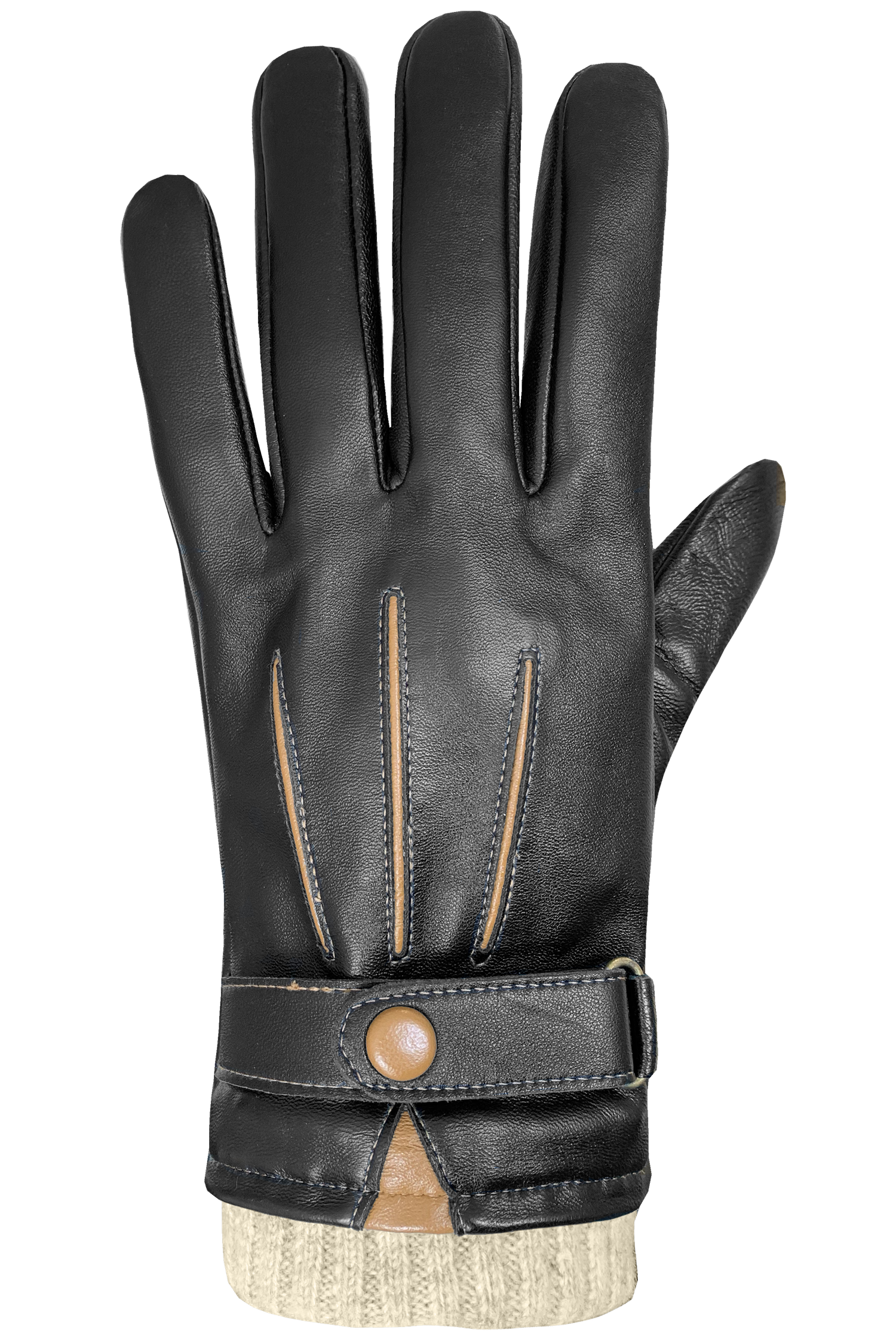 Leather Winter Auclair Luxury & Dress Gloves Men\'s | Mittens Signature: