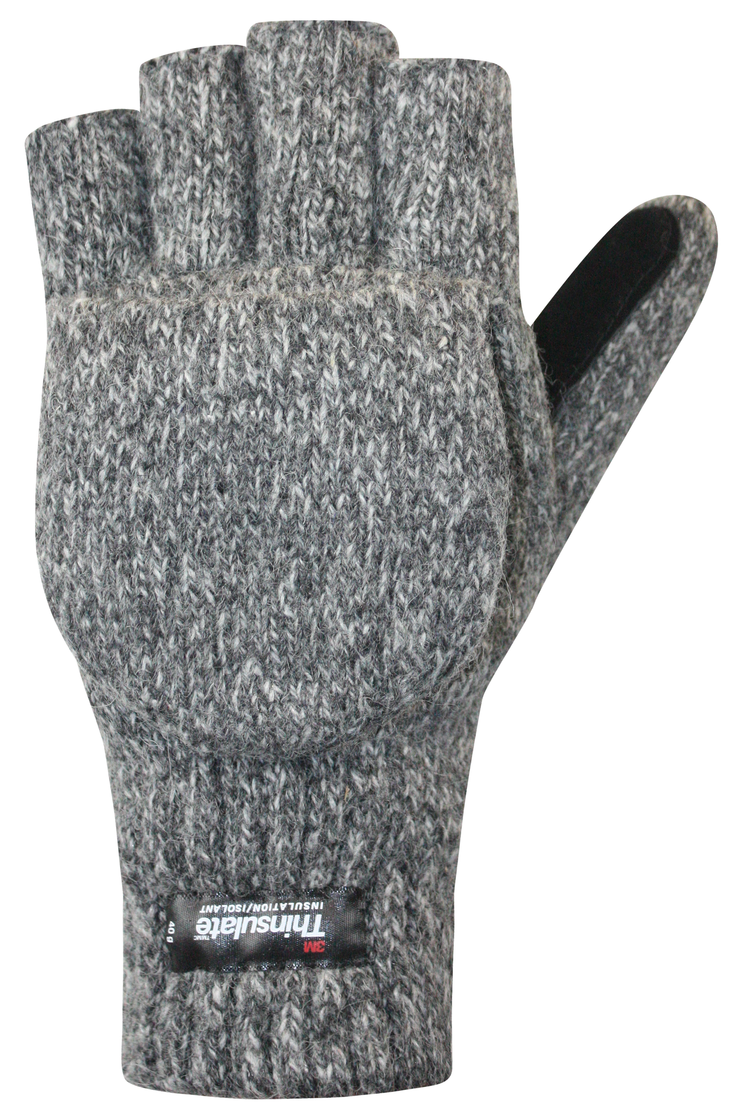 Avalon Mitts - Men, Grey/Black