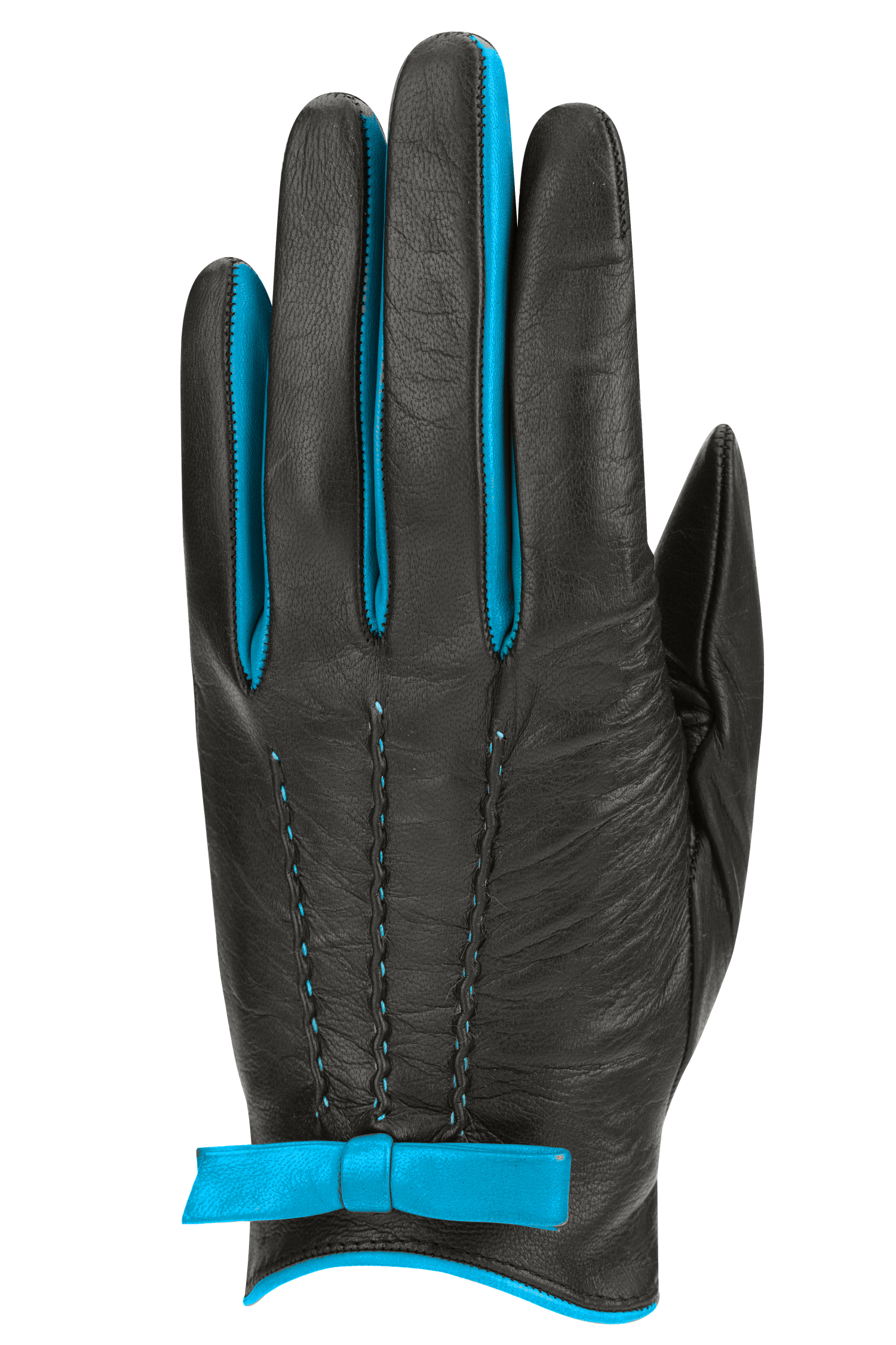 Florence Gloves - Women-102-01S5625-6.5-BLACK/PETROL-Auclair Sports