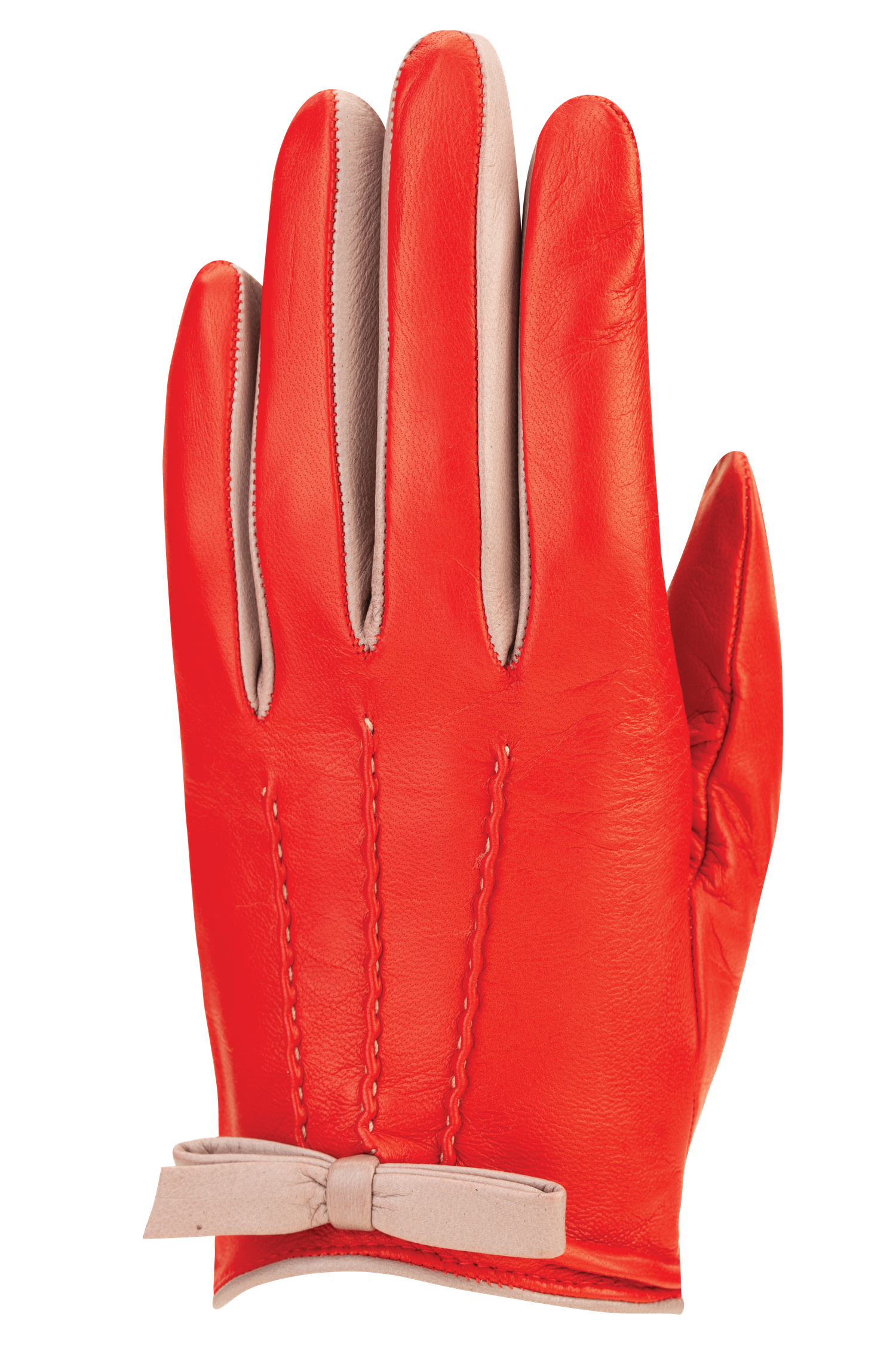 Florence Gloves - Women-102-01S5625-7.0-RED/MUSHROOM-Auclair Sports