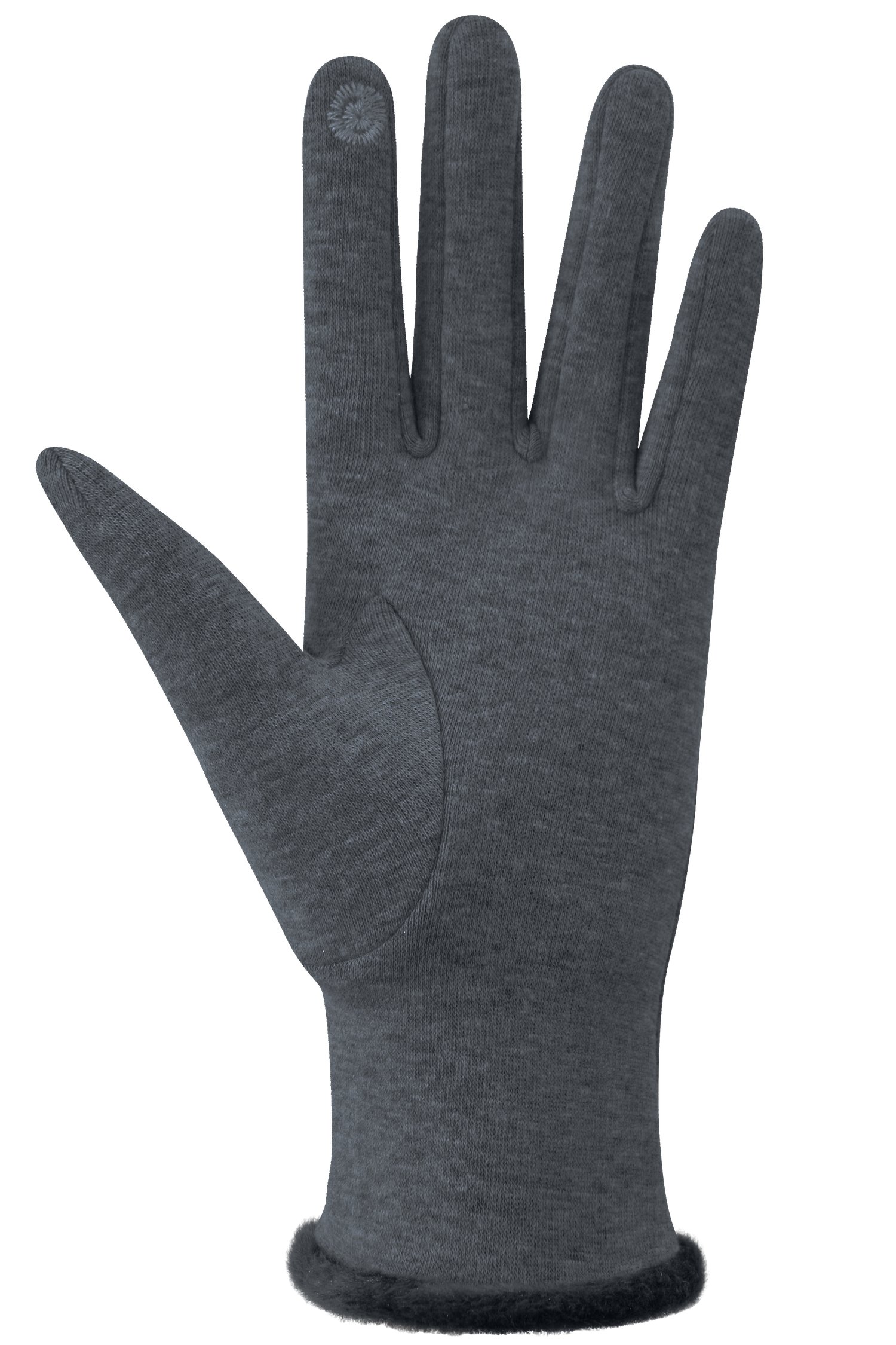 Pom Pom Gloves - Women, Anthracite