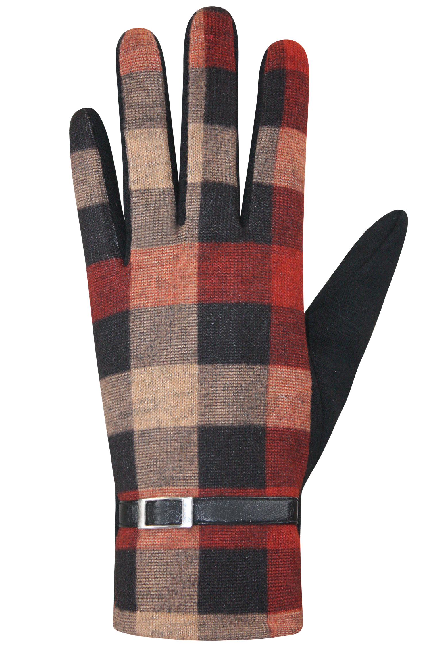 Hannah Gloves - Women, Black/Black/Plaid