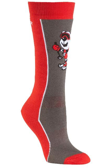 Seger Alpine Snow Bear Socks - Junior, Red/Grey
